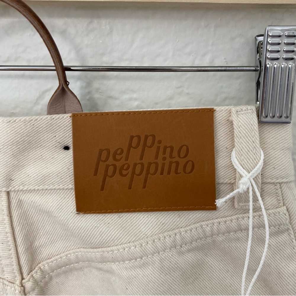 NWT Peppino Peppino Free People Type 18 Slim Ecru Selvege Denim Jeans, Size 25 - Picture 8 of 10